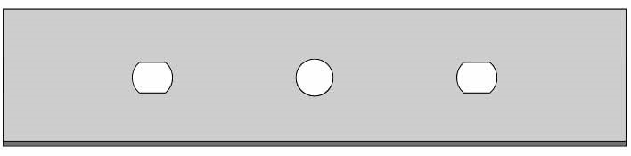 Żyletka 100x22x0,4 carbon krawędź tnąca tylko z jednej strony