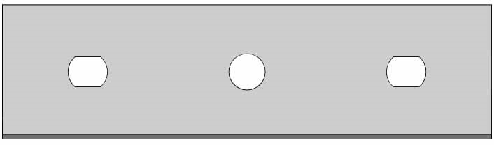 Ostrze żyletkowe 80x22x0,4 carbon krawędź tnąca tylko z jednej strony