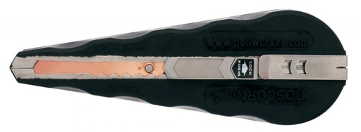 Nóż Pullworker do ściągania folii ochronnej ze stali nierdzewnej, miedzi, mosiądzu z ostrzem mosiężnym lub miedzianym