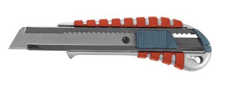 Nóż metalowy gumowany na ostrza 18 mm A21