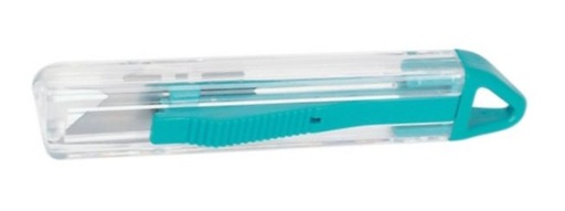 Lekki poręczny nóż bezpieczny z mechanizmem sprężynowym B24