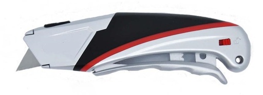 Lekki metalowy nóż bezpieczny z automatycznym mechanizmem sprężynowym B98 na ostrza trapezowe i hakowe