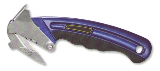 Mocny metalowy nóż bezpieczny z ukrytym ostrzem i automatycznie reguowaną szczeliną B84