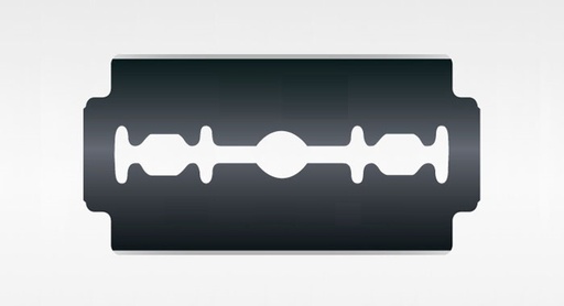 Żyletka 43x22x0,1 M black