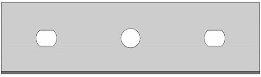 Ostrze żyletkowe 80x22x0,4 carbon krawędź tnąca tylko z jednej strony