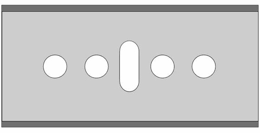 Żyletka do noży bezpiecznych 38x18x0,25 G TC